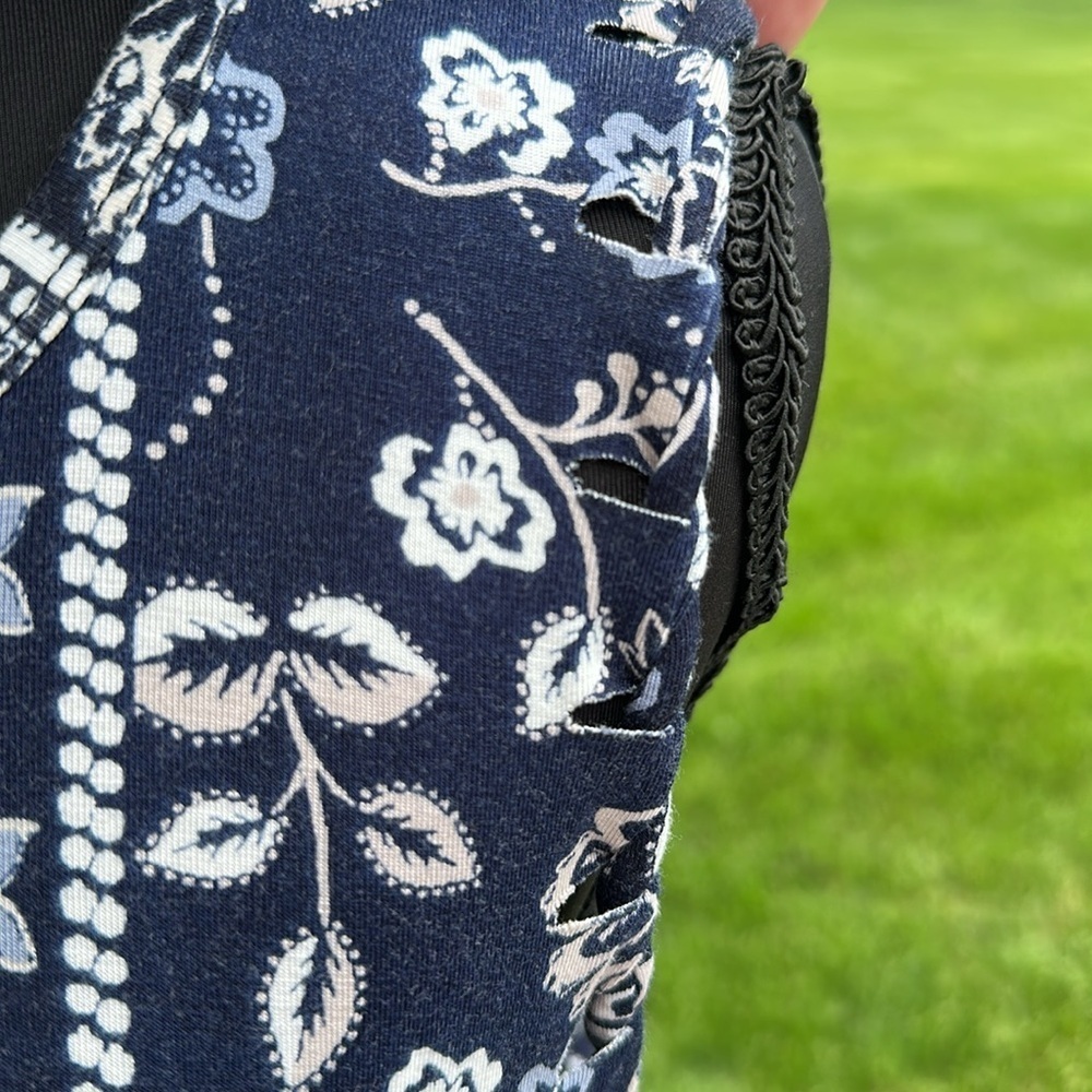 Maurices Navy and White Floral Midi Dress - Picture 5 of 5